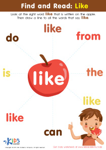 Preschool Reading Worksheets: Free Learning to Read Worksheets For